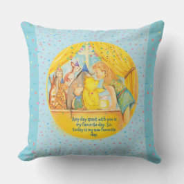 Decorativo cojín de algodón