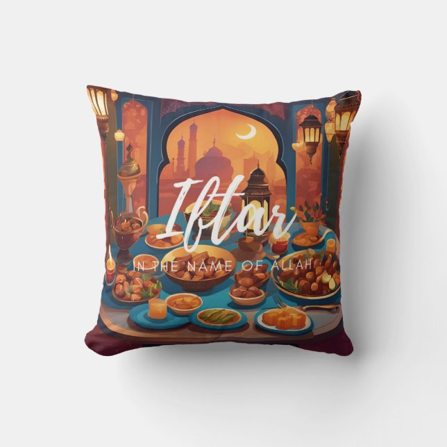 Decorativo Cojín de alimentos de la mesa Iftar (Anverso)