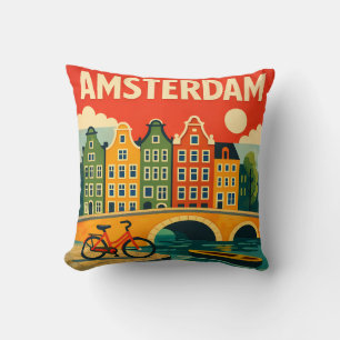Decorativo Cojín de Amsterdam Casas del Canal