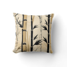 Cojín de bambú Art Deco