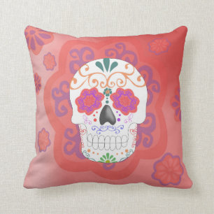 Decorativo Cojín de Calavera mexicana