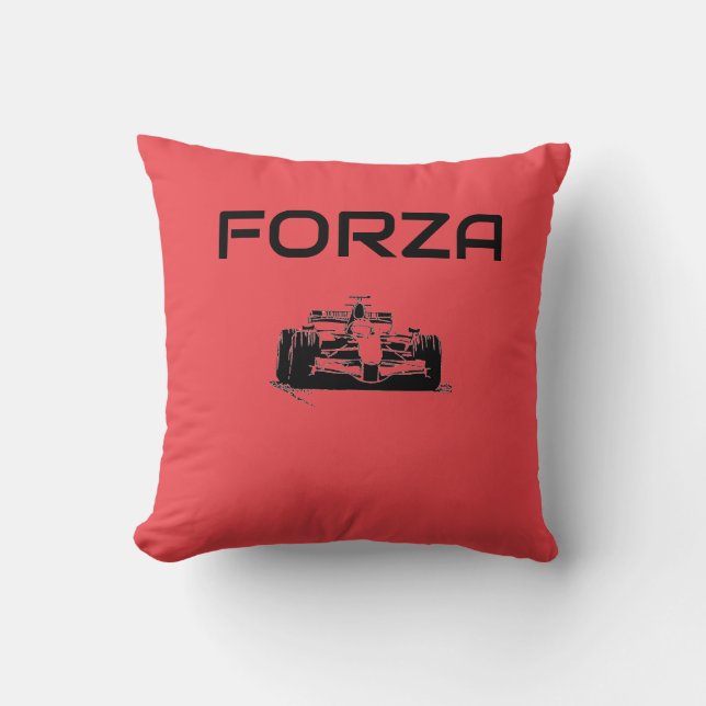 Decorativo Cojín de coche de carrera F1 (Anverso)