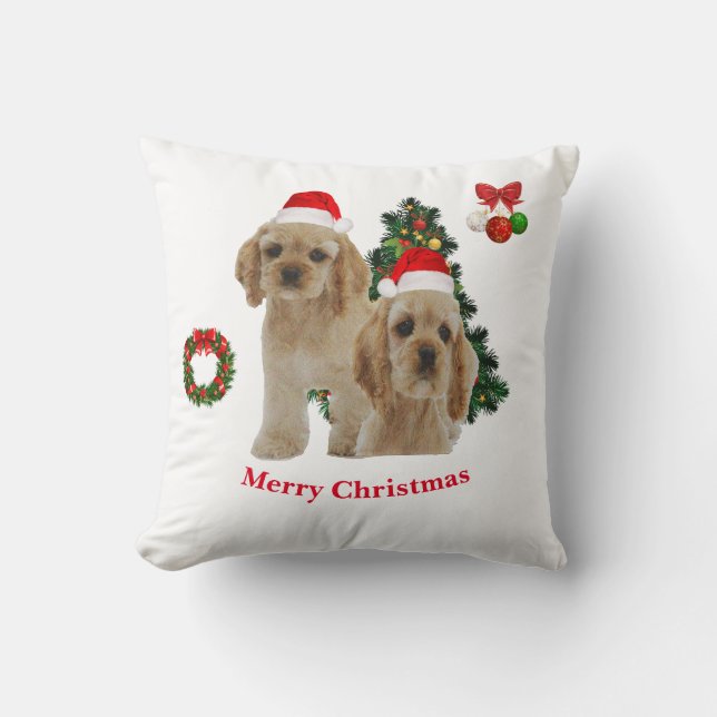 Decorativo Cojín de Cocker spaniel (Anverso)