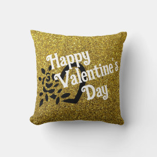 Decorativo Cojín de corazón de rosa