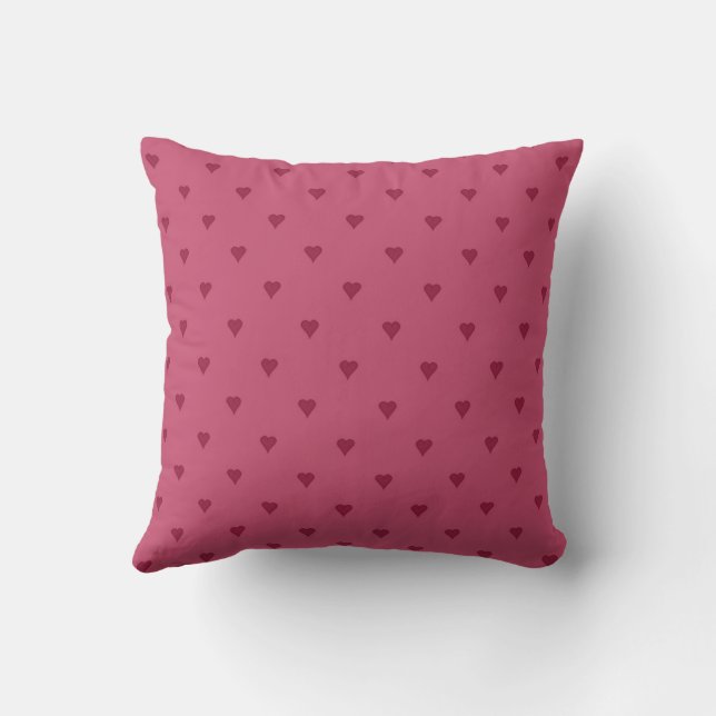 Decorativo Cojín de Corazones Rojos (Reverso)