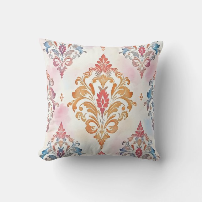 Decorativo Cojín de damasco (Anverso)