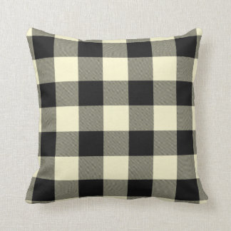 Decorativo Cojín de estaño negro crema