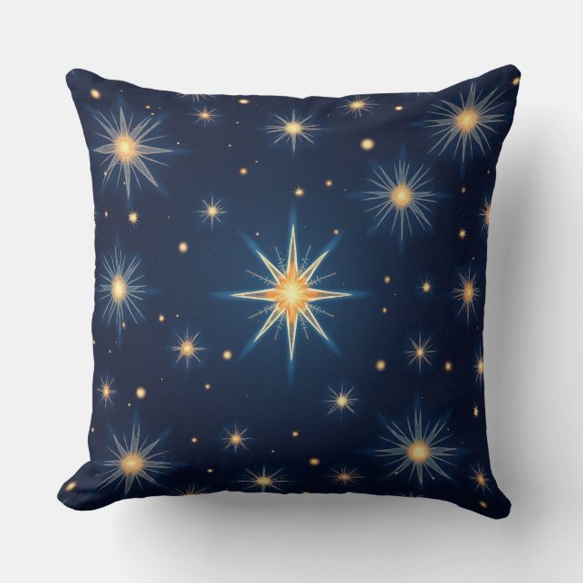 Decorativo cojín de estrellas (Anverso)