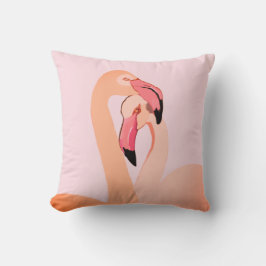 Decorativo Cojín de Flamingos Rosados Amor, Flamenco
