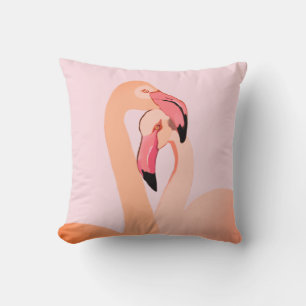 Decorativo Cojín de Flamingos Rosados Amor, Flamenco