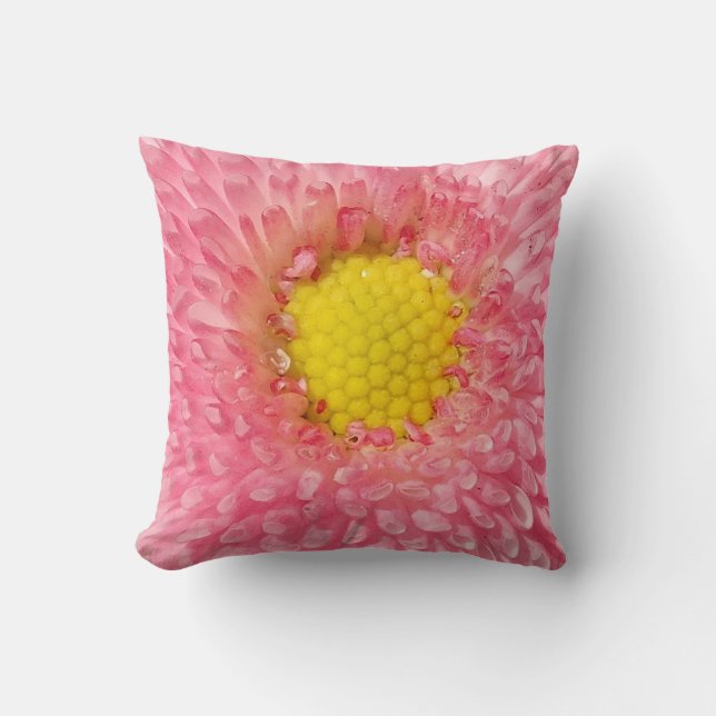 Decorativo Cojín de flores de margarita (Anverso)