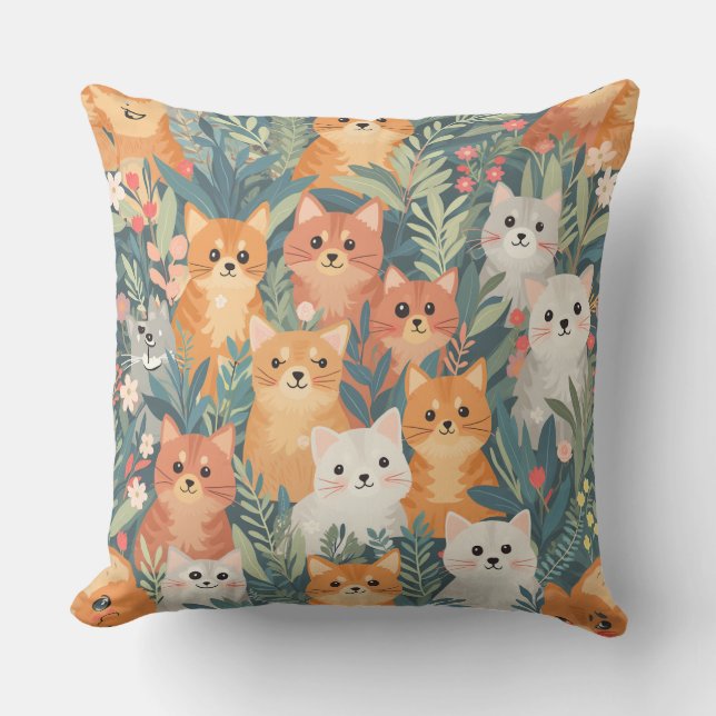Decorativo cojín de gato (Anverso)