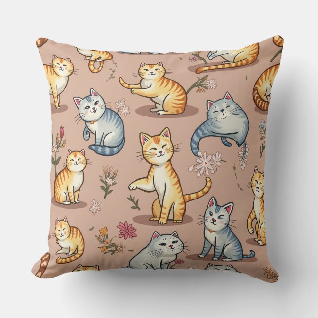 Decorativo cojín de gato (Anverso)