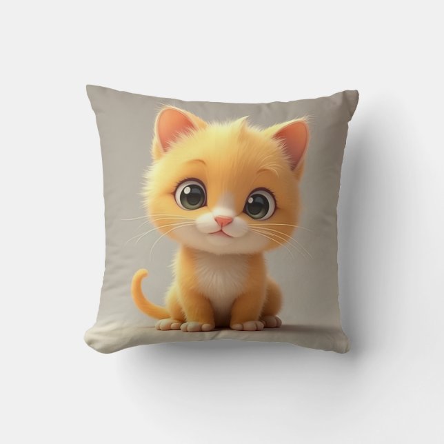 Decorativo cojín de gato (Anverso)