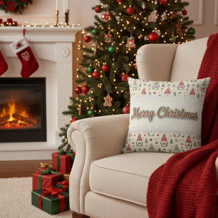 Decorativo Cojín de lanzamiento de gnomo navideño escandinavo
