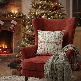 Decorativo Cojín de lanzamiento de gnomo navideño escandinavo