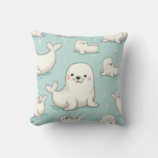 Decorativo cojín de medio sello