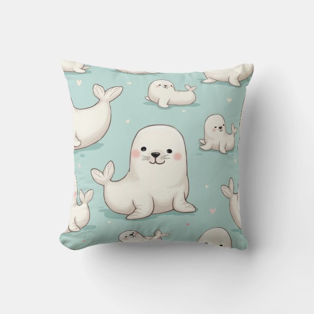 Decorativo cojín de medio sello (Anverso)