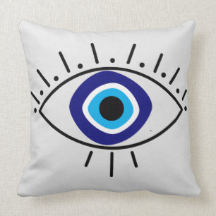 Decorativo Cojín de ojo turco azul