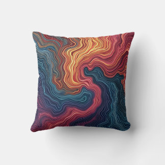 Decorativo cojín de ondas