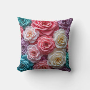 Decorativo cojín de patrón Rosa