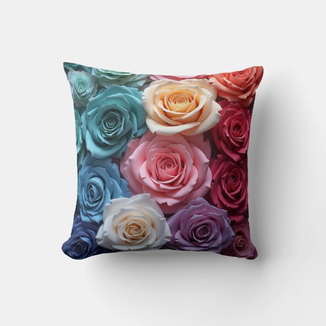 Decorativo cojín de patrón Rosa (Anverso)