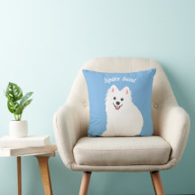 Cojín de perro de Spitz japonés personalizable