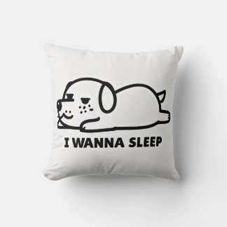 Decorativo cojín de perro dormido