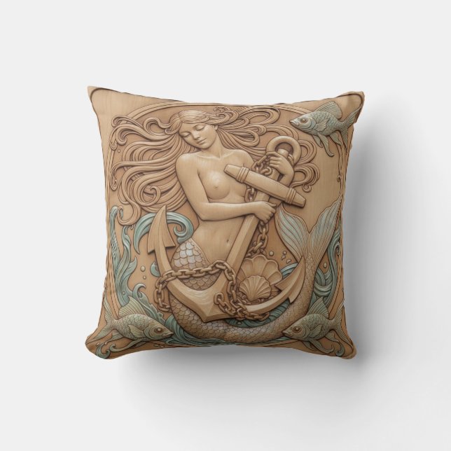 Decorativo Cojín de sirena (Anverso)