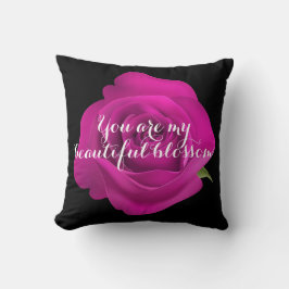 Decorativo Cojín de terciopelo rosa - Decoración de hogar de 