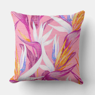 Decorativo Cojín de throw tropical con estampado Aloha