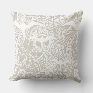 Decorativo Cojín de throw tropical con estampado Aloha