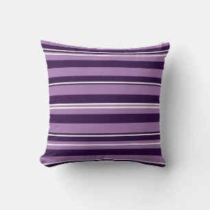 Decorativo Cojín de Tirar de Rayas Purpura