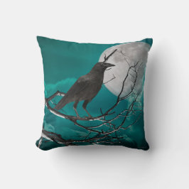 Decorativo Cojín decorativo, el ravén en verde