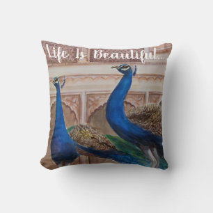 Decorativo Cojín decorativo- Peacocks Of The Mahal