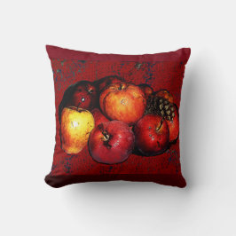 Decorativo Cojín decorativo-Rojo de manzanas de los abuelitos