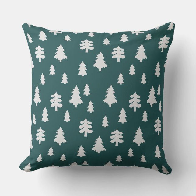Decorativo Cojín del patrón de árbol (Anverso)