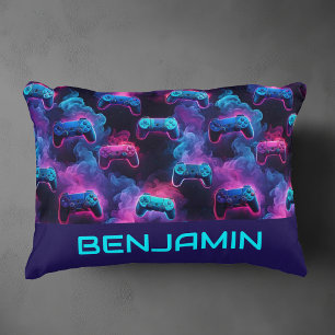 Decorativo Cojín del patrón de juego de neón personalizado pa