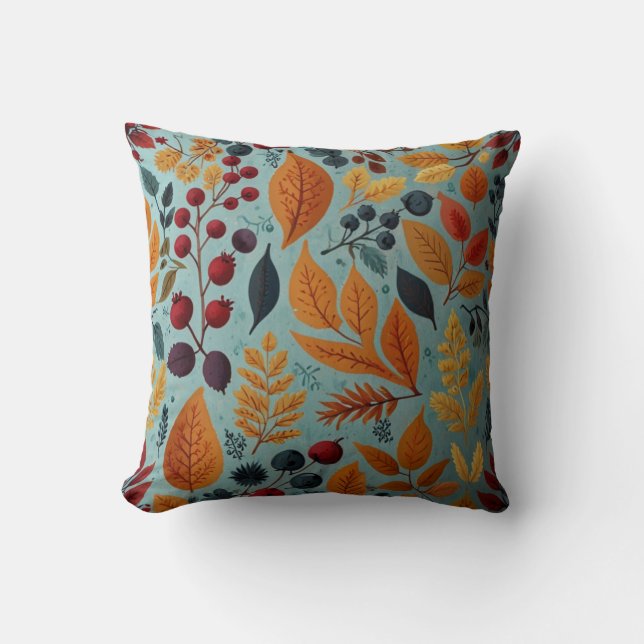 Decorativo Cojín elegante del patrón de flores (Anverso)