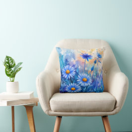 Decorativo Cojín Floral de Acuarela – Flores