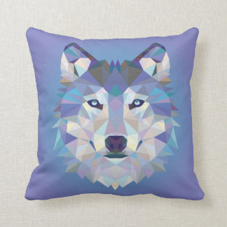 Decorativo Cojín geométrico hermoso del lobo