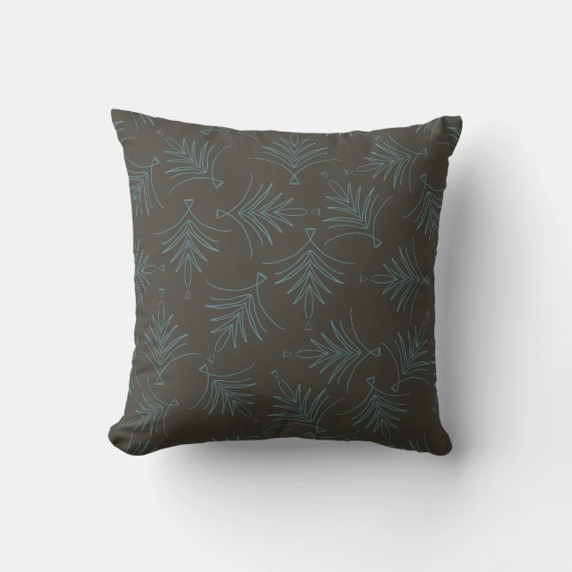 Decorativo Cojín marrón oscuro (Anverso)