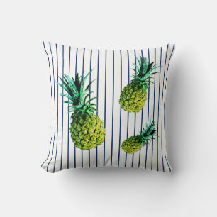 Decorativo Cojín Minimalista de Piña Amarillo Verde Pálido