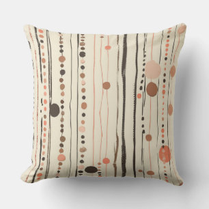 Decorativo Cojín moderno de línea de polka Minimalista - 16"x
