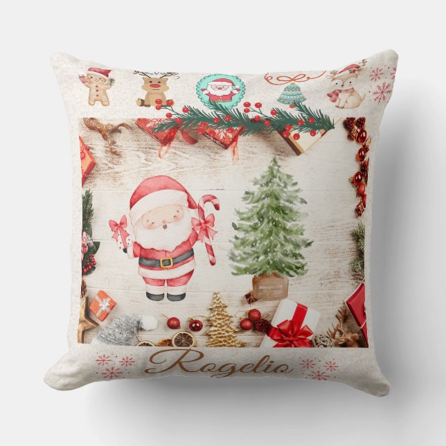 Decorativo Cojín navideno  (Anverso)