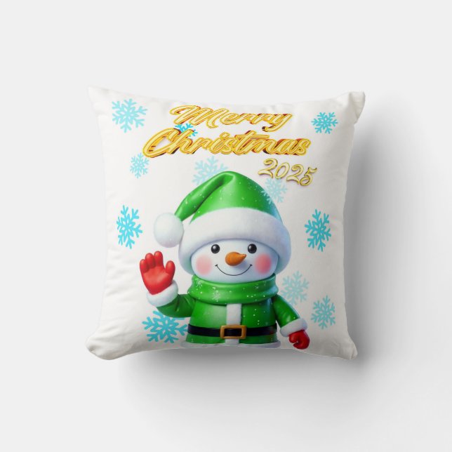 Decorativo cojín navideño (Anverso)