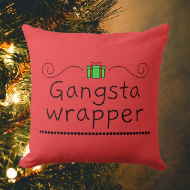 Decorativo Cojín Navideño con Envoltura de Gánster (Subido por el creador)