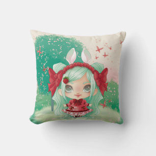 Decorativo Cojín niña conejo