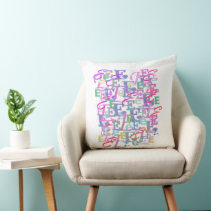 Decorativo Cojín para Lanzar Confeti de Letras "E"
