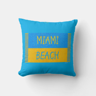 DECORATIVO COJÍN PARA LANZAR PLAYA DE MIAMI